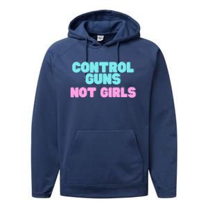 Control Guns Not Girl Voter Election Feminist Women Rights Performance Fleece Hoodie