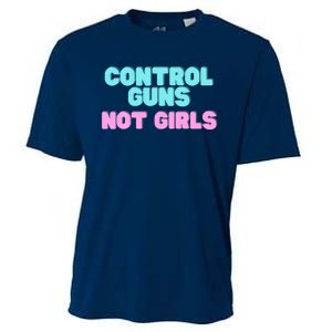 Control Guns Not Girl Voter Election Feminist Women Rights Cooling Performance Crew T-Shirt