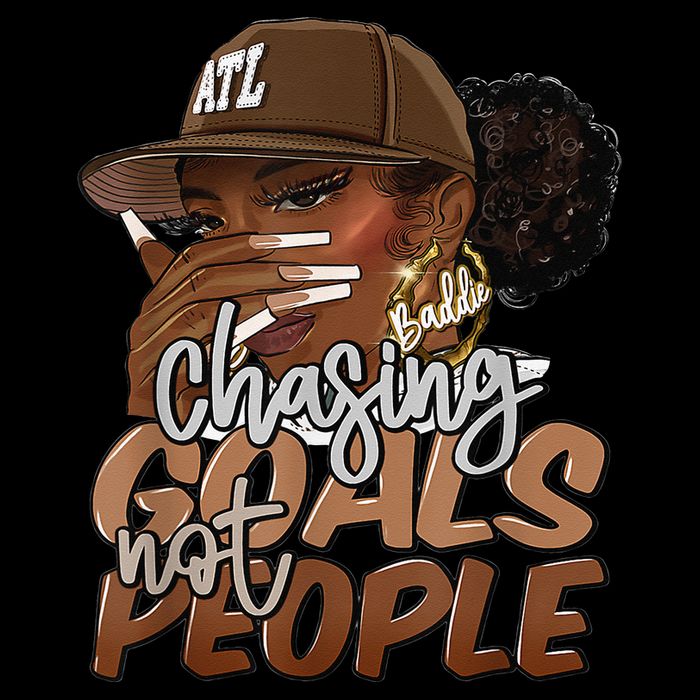 Chasing Goals Not People Black Woman Black Queen Juneteenth 16 in Basic Backpack