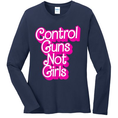 Control Guns Not G Ladies Long Sleeve Shirt