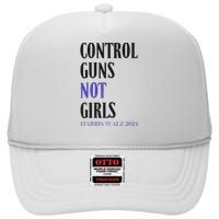 Control Guns Not Rights Harriswaltz 2024 High Crown Mesh Back Trucker Hat