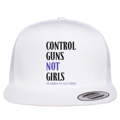 Control Guns Not Rights Harriswaltz 2024 Flat Bill Trucker Hat