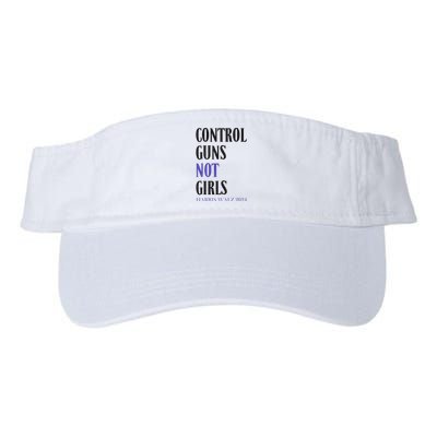 Control Guns Not Rights Harriswaltz 2024 Valucap Bio-Washed Visor