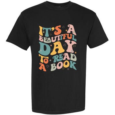 Cute Groovy National Read A Book Day Funny Book Lover Garment-Dyed Heavyweight T-Shirt