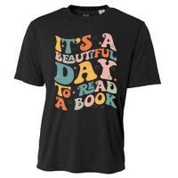 Cute Groovy National Read A Book Day Funny Book Lover Cooling Performance Crew T-Shirt