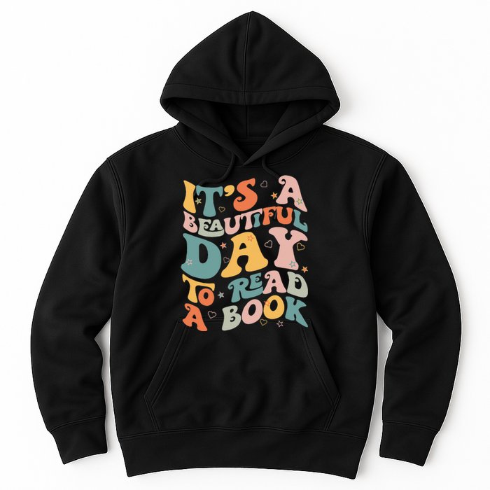 Cute Groovy National Read A Book Day Funny Book Lover Hoodie