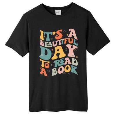 Cute Groovy National Read A Book Day Funny Book Lover Tall Fusion ChromaSoft Performance T-Shirt