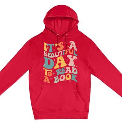 Cute Groovy National Read A Book Day Funny Book Lover Premium Pullover Hoodie