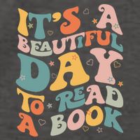 Cute Groovy National Read A Book Day Funny Book Lover Vector Backpack
