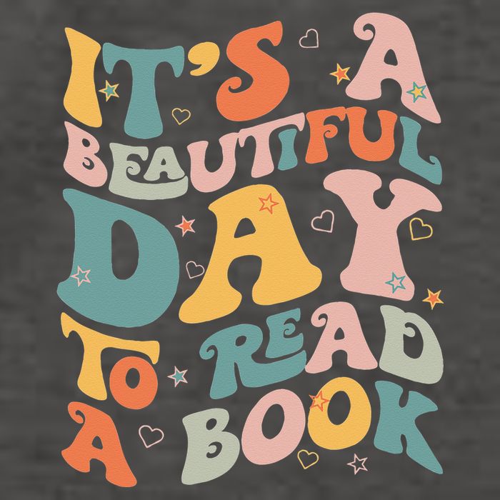 Cute Groovy National Read A Book Day Funny Book Lover Vector Backpack