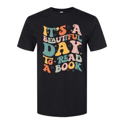 Cute Groovy National Read A Book Day Funny Book Lover Softstyle® CVC T-Shirt