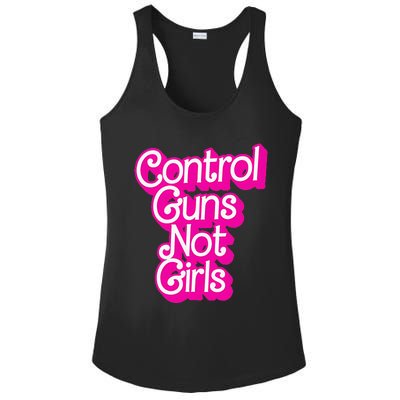 Control Guns Not Girl Rights Feminist Ladies PosiCharge Competitor Racerback Tank