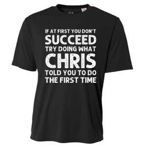 Chris Gift Name Personalized Birthday Funny Christmas Joke Cooling Performance Crew T-Shirt