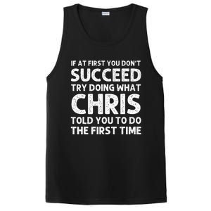 Chris Gift Name Personalized Birthday Funny Christmas Joke PosiCharge Competitor Tank