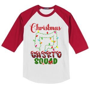 Christmas Gastro Nurse Squad Doctor Gastroenterology Gift Kids Colorblock Raglan Jersey