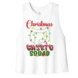 Christmas Gastro Nurse Squad Doctor Gastroenterology Gift Women's Racerback Cropped Tank