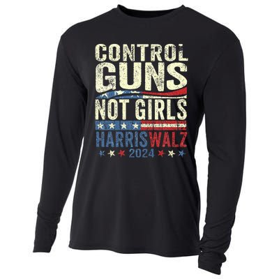 Control Guns Not Girl Rights Harriswaltz 2024 Cooling Performance Long Sleeve Crew