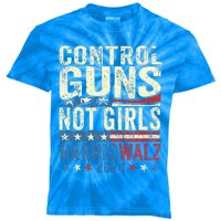 Control Guns Not Girl Rights Harriswaltz 2024 Kids Tie-Dye T-Shirt