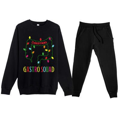 Christmas Gastro Nurse Squad Gastroenterology Doctor Premium Crewneck Sweatsuit Set