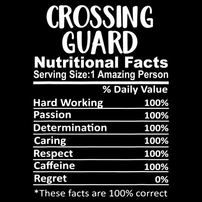 Crossing Guard Nutrition Facts Funny City Backpack