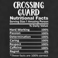 Crossing Guard Nutrition Facts Funny Adult Drive Performance Visor