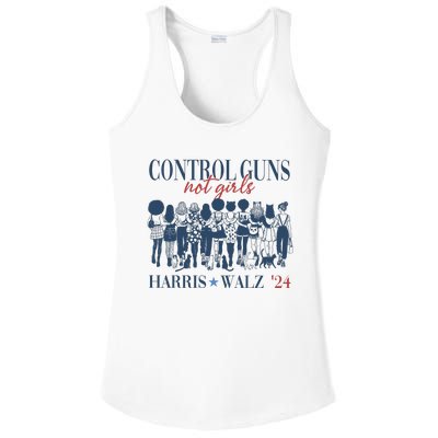 Control Guns Not Girl Ladies PosiCharge Competitor Racerback Tank