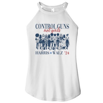 Control Guns Not Girl Women’s Perfect Tri Rocker Tank