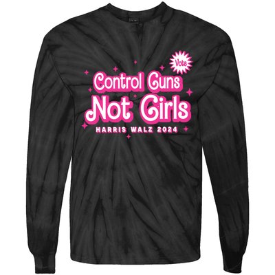 Control Guns Not Girl Tie-Dye Long Sleeve Shirt