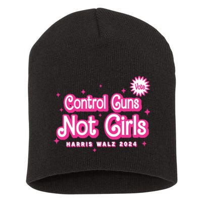 Control Guns Not Girl Short Acrylic Beanie