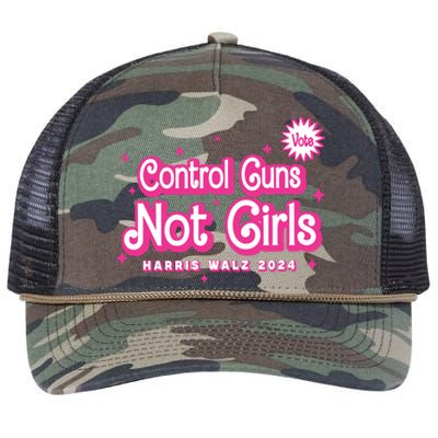 Control Guns Not Girl Retro Rope Trucker Hat Cap