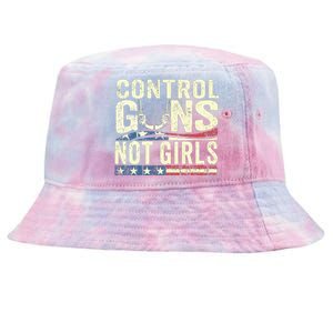 Control Guns Not Girl Election Usa Feminist Rights Tie-Dyed Bucket Hat