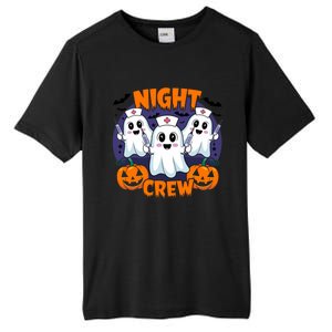 Cute Ghost Nurse Night Shift Crew Medical Humor Halloween Gift Tall Fusion ChromaSoft Performance T-Shirt