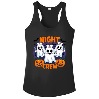 Cute Ghost Nurse Night Shift Crew Medical Humor Halloween Gift Ladies PosiCharge Competitor Racerback Tank