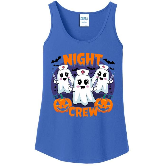 Cute Ghost Nurse Night Shift Crew Medical Humor Halloween Gift Ladies Essential Tank