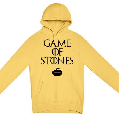 Curler Game Of Stones Curling Premium Pullover Hoodie