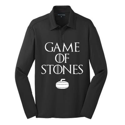 Curler Game Of Stones Curling Silk Touch Performance Long Sleeve Polo