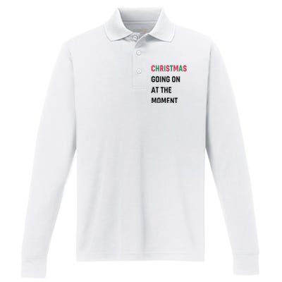 Christmas Going On At The Moment Christmas Performance Long Sleeve Polo