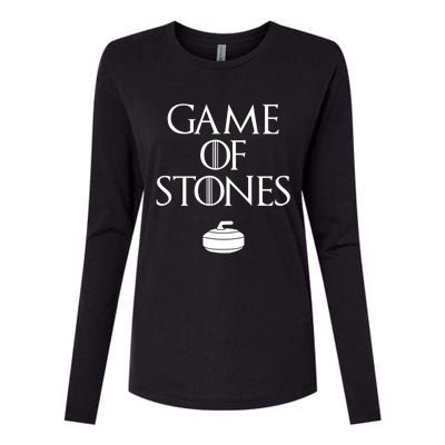 Curler Game Of Stones Curling Gift Womens Cotton Relaxed Long Sleeve T-Shirt