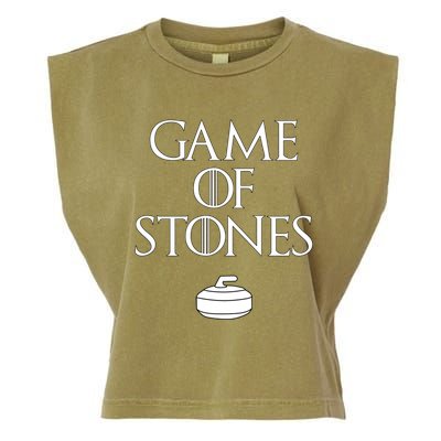 Curler Game Of Stones Curling Gift Garment-Dyed Women's Muscle Tee