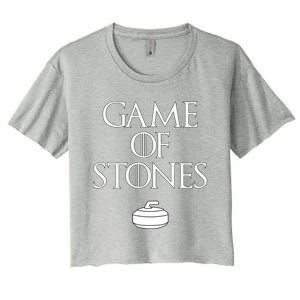 Curler Game Of Stones Curling Gift Women's Crop Top Tee