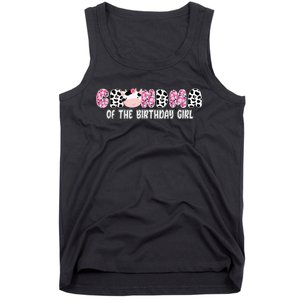 Cow Grandma Of The Birthday Cow Farm Birthday Family Tank Top