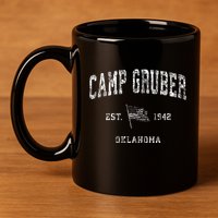 Camp Gruber Oklahoma Ok 11oz C Handle Ceramic Mug
