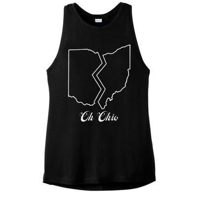 Classic Grey Ohio Ladies PosiCharge Tri-Blend Wicking Tank