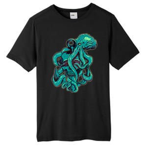 Cool Grunge Octopus Skull Tall Fusion ChromaSoft Performance T-Shirt