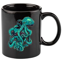 Cool Grunge Octopus Skull 11oz C Handle Ceramic Mug