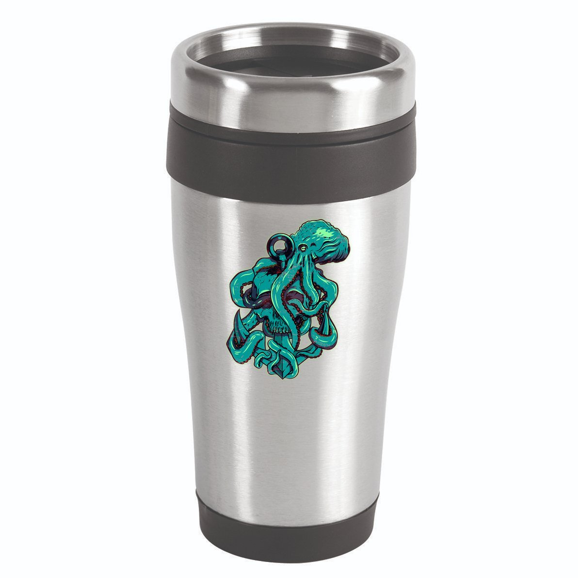 Cool Grunge Octopus Skull 16oz Travel Tumbler