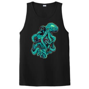 Cool Grunge Octopus Skull PosiCharge Competitor Tank