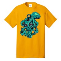 Cool Grunge Octopus Skull Tall T-Shirt