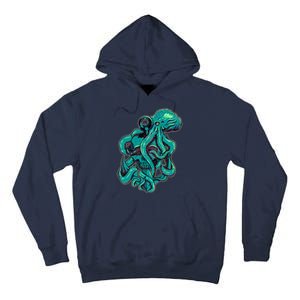 Cool Grunge Octopus Skull Tall Hoodie