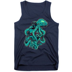 Cool Grunge Octopus Skull Tank Top